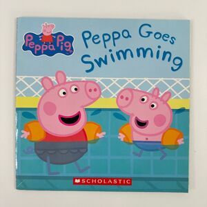 2/$6 Peppa Pig, Peppa Goes Swimming book Scholastic (Paperback)